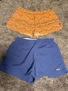 Patagonia baggies and barely baggies set